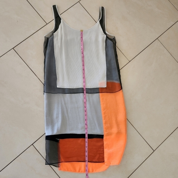 HELMUT Lang colorblock dress sz Small - Picture 9 of 10